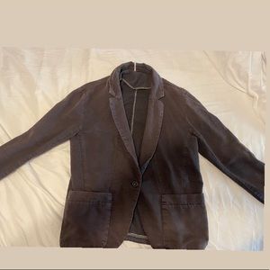 Free People Linen Blazer in Charcoal (size small)